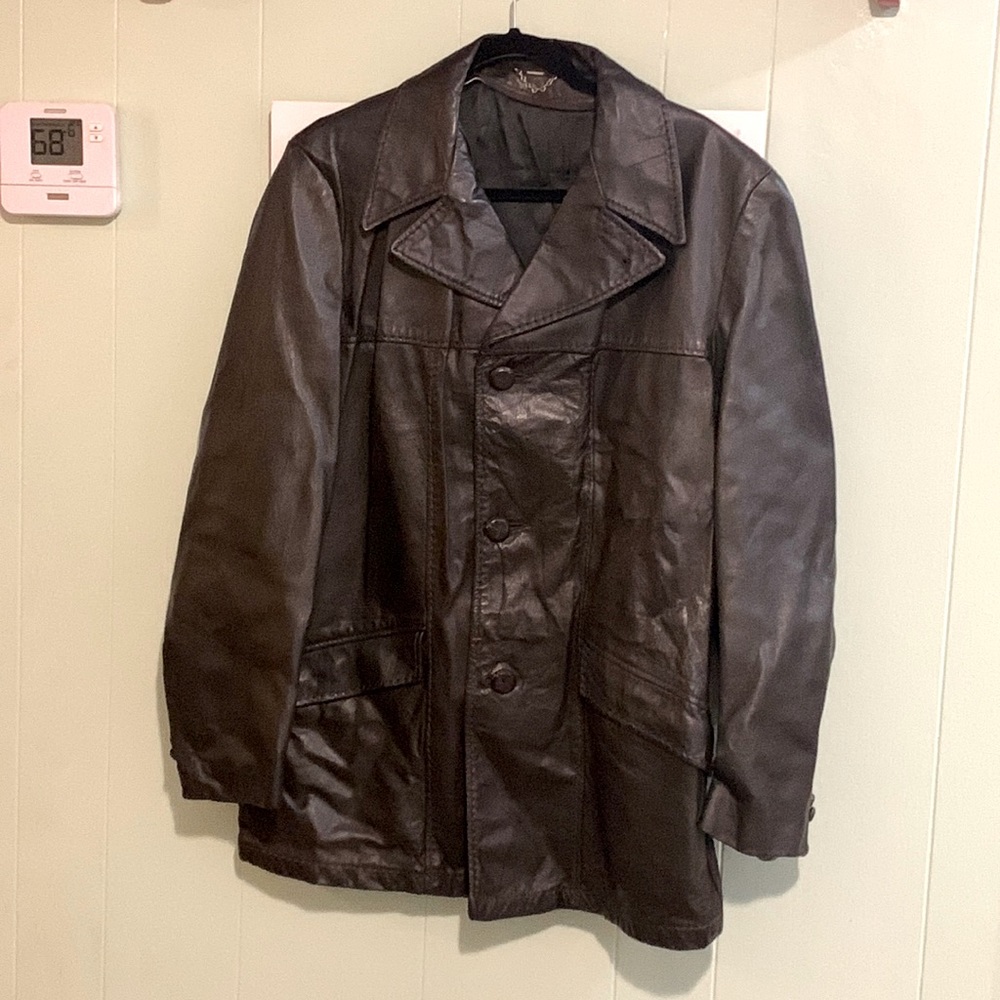 Vintage Men's Patchwork Leather Jacket - image 1